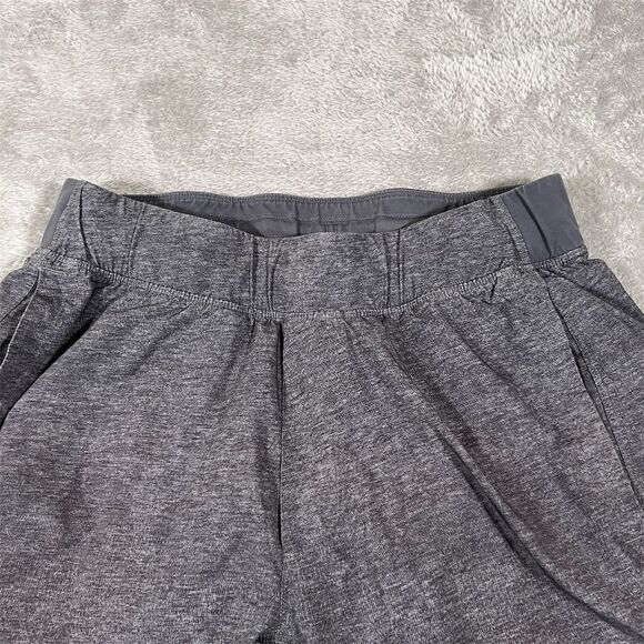 Lululemon Men's Gray Athletic Shorts Size S Lined Elastic Waist Casual See Note - Picture 4 of 13